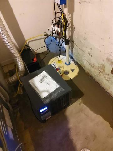 <p>We installed a TripleSafe sump pump to capture all water from the walls and floor captured by the WaterGuard perimeter waterproofing system.</p>