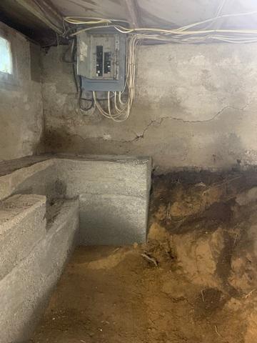 Dirty Crawl Space Before