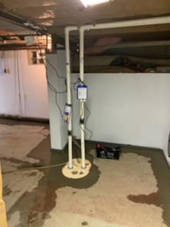 New Sump Pump System