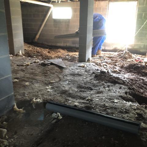 A Vented, Dirt Floor Crawl Space