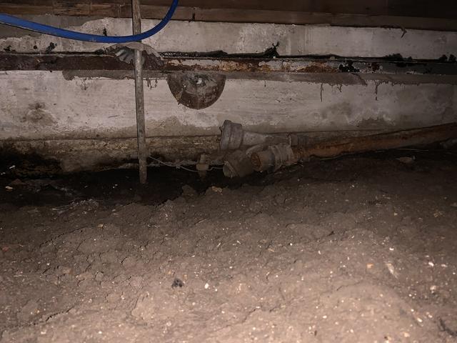 Before Crawl Space Remediation