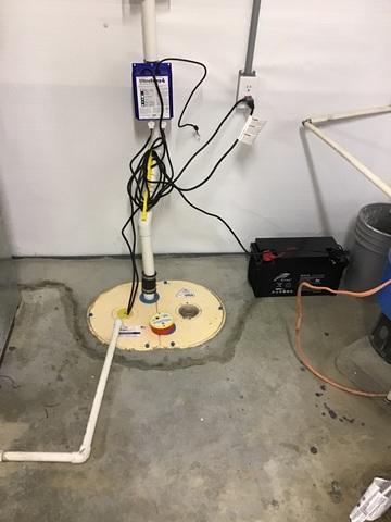 TripleSafe Sump Pump Installed