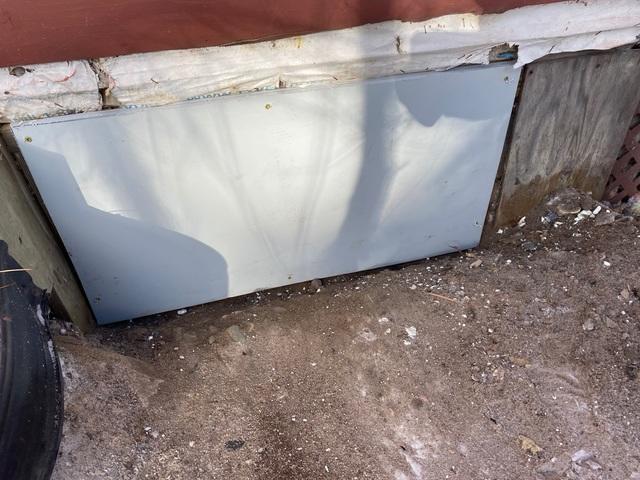 Crawl Space Door Installed