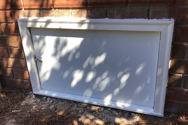 Custom Crawl Space PVC Door