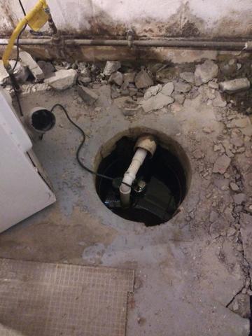 Existing Sump Pump