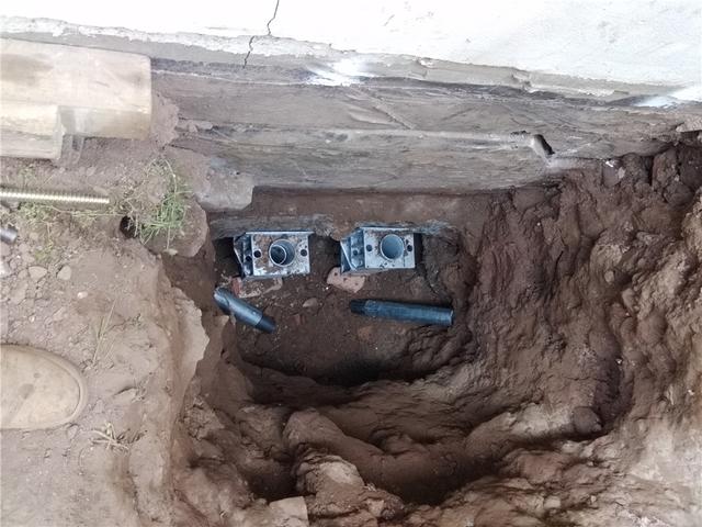 Steel Push Piers Final Installation
