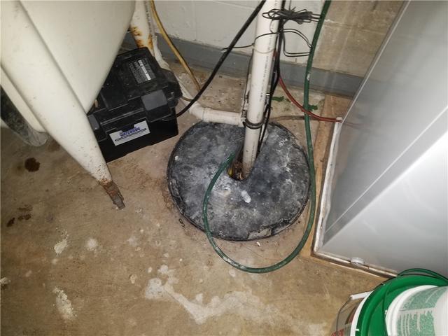 Water was leaking from David's pre-existing sump pump, making him want to make improvements in his basement.