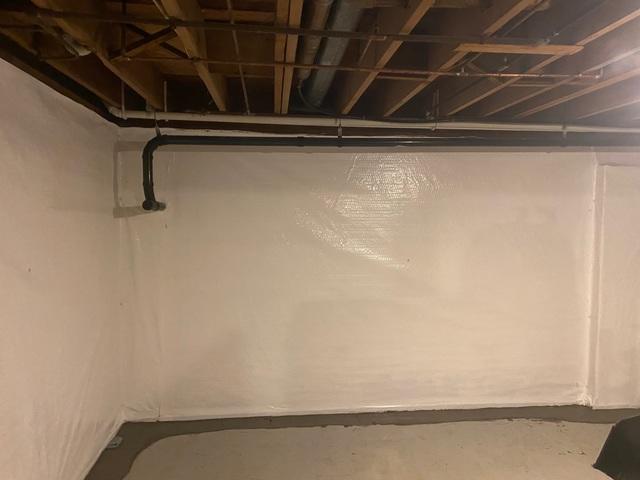 CleanSpace Vapor Barrier With WaterGuard Installed