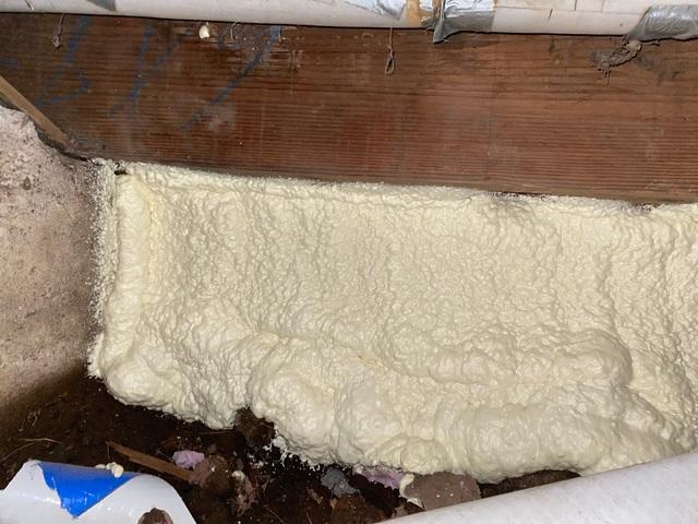 Spray Foam Applied to Walls