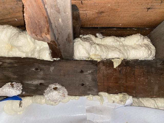 Spray Foam Expands to Fill Gaps