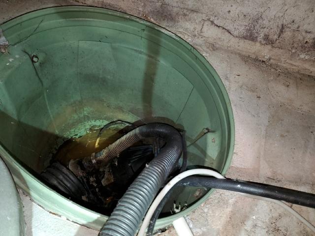 Existing Sump Basin in Basement