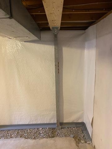 Waterproofing and Foundation Support Systems in Progress in Britt, MN
