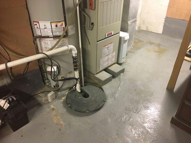 The existing sump pump system was no longer functioning properly causing dampness every time it rained.