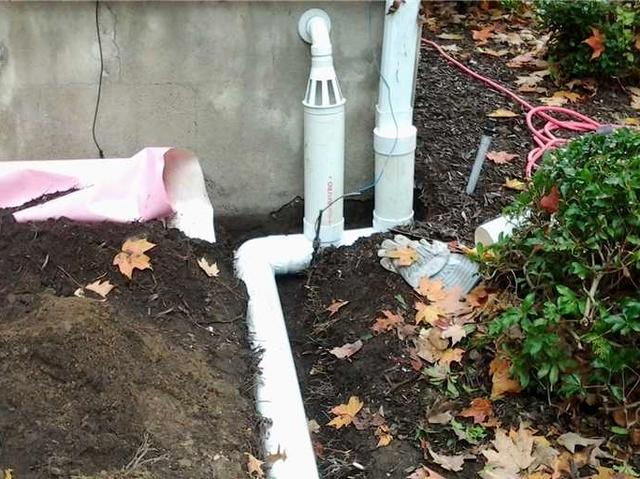 Sump Pump Discharge Line