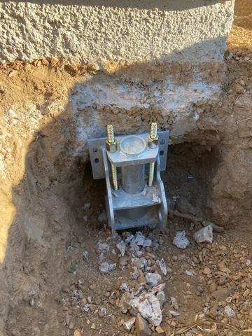 Helical Pile Installed