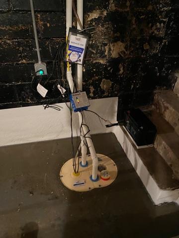 TripleSafe Sump Pump Installed
