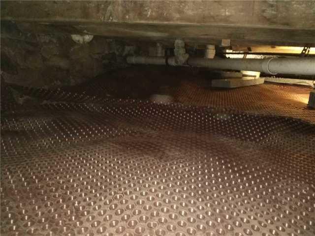 Drainage Matting Before CleanSpace Installation