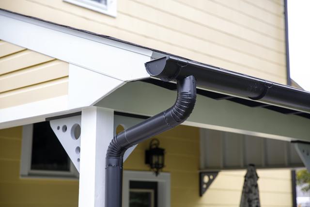 New 6" Half Round Gutter Installed