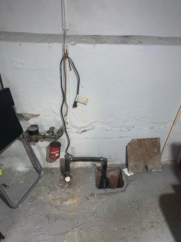 Old Sump Pump Before