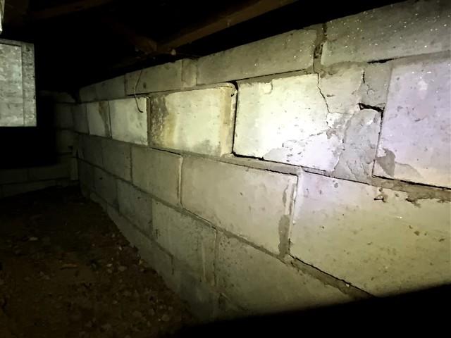 Crawl Space Walls & Foundation Stabilized in Minden City, MI