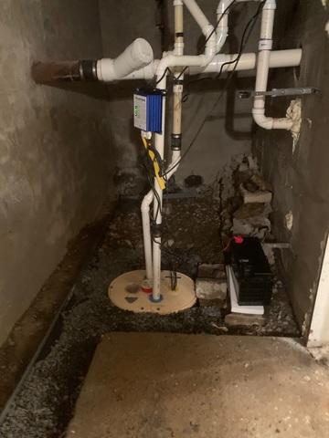 TripleSafe Sump Pump Installed