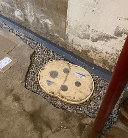 During Sump Pump Installation