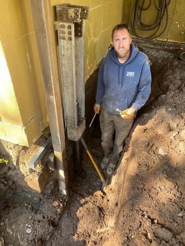 Installer Brian Makes Adjustments