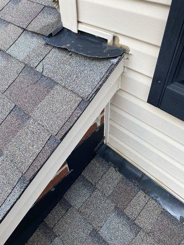 This area on the roof was determined by our technicians to be the origin of the leak.