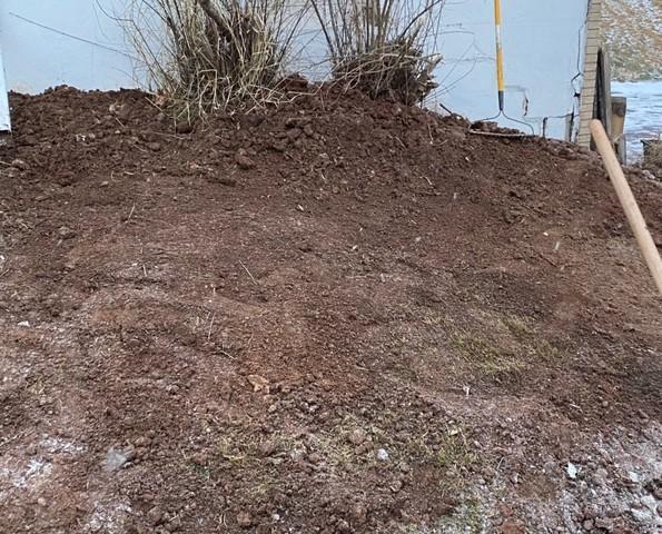 Backfilled Soil After Push Pier Installation