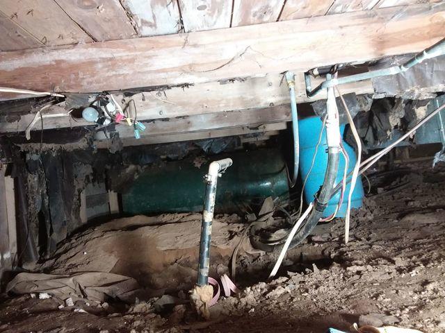 Insulation Removed, Preparation for Crawl Space Encapuslation