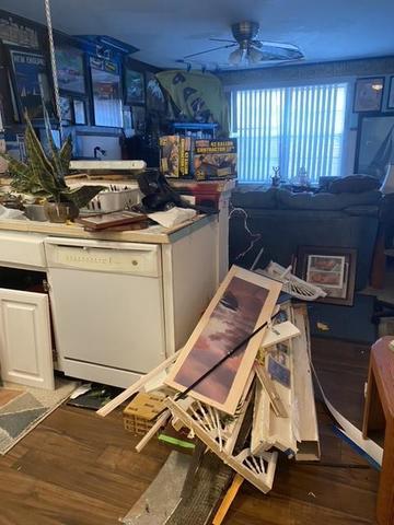 <p>We were hired by a property manager to clear out a 1 bedroom apartment where all the items had been glued down by the former tenant. Not an easy job by any means but we were able to get it cleared out and had a super happy property manager and building supervisor when all was done!</p>