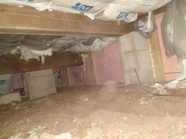 Taller End of Dirt Crawl Space