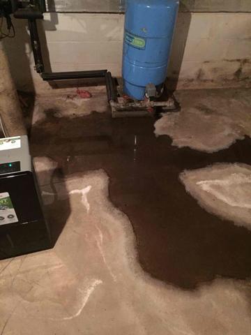 Wet Floor in Aitkin, MN Basement