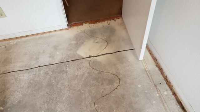 Before Concrete Crack Stitching