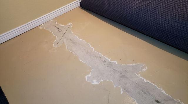 Livingroom Concrete Crack - After