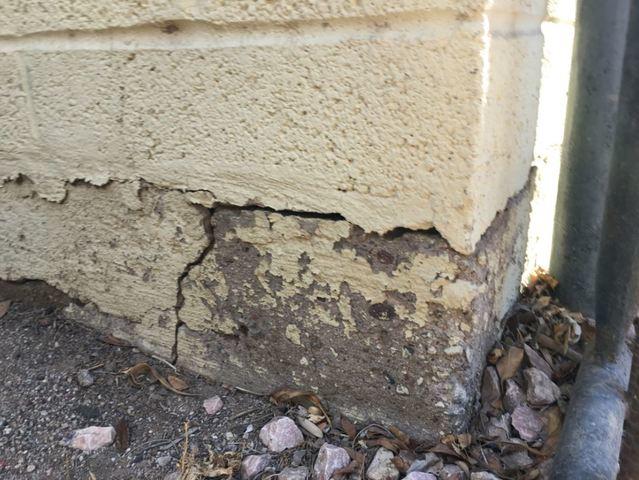 Before Stem Wall Repair