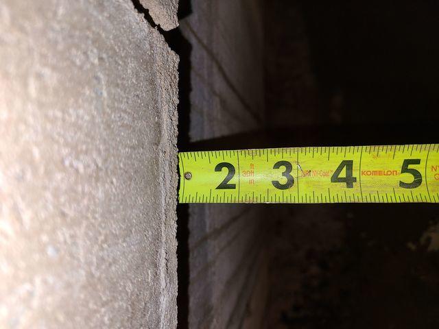 Heaving Blocks in Foundation Wall