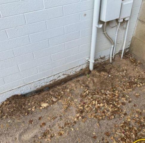 Concrete Stem Wall Repair - Before