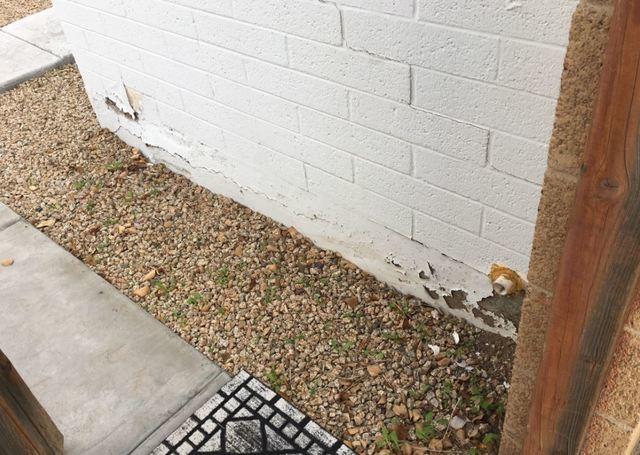 Before the Concrete Stem Wall Repair