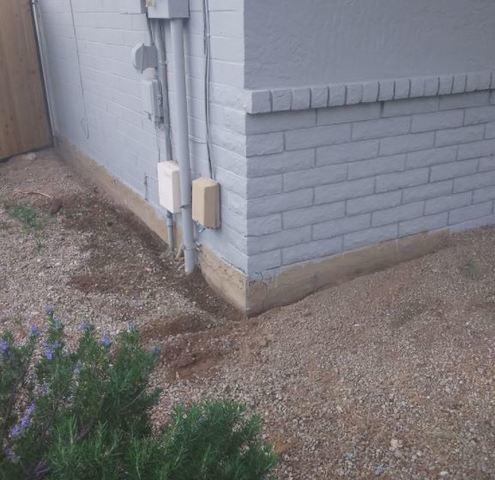 Concrete Stem Wall Repair -After Repair