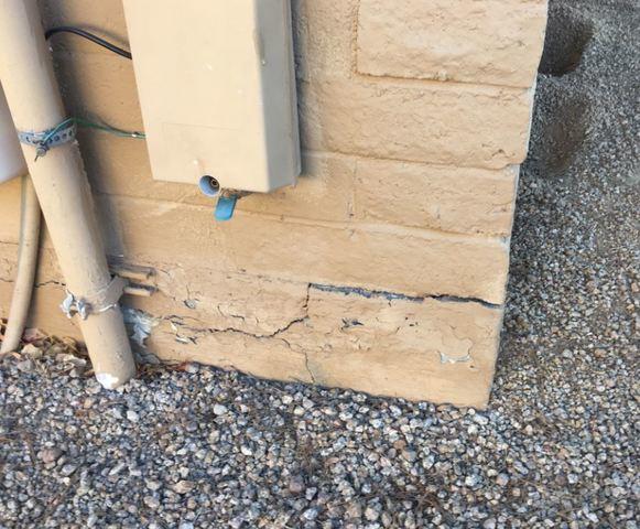 Stem Wall Cracks Near Utilities