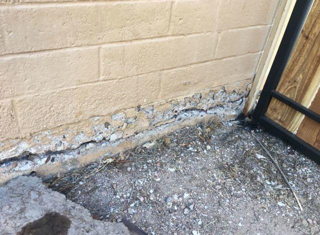 Failing Concrete Stem Wall