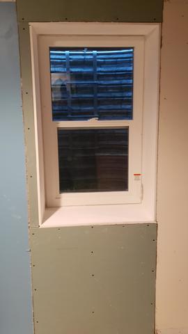 The Finished Window and Frame - Mid Process