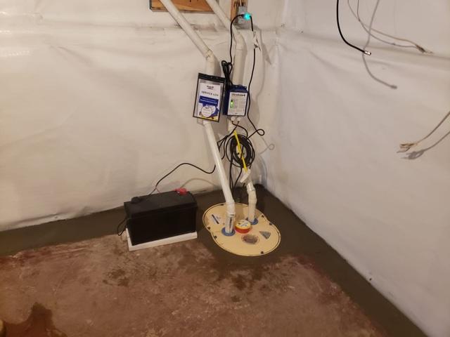 TripleSafe Sump Pump Installed