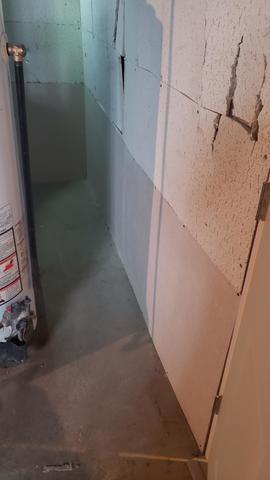 EverLast Wall Installation Behind The Hot Water Tank