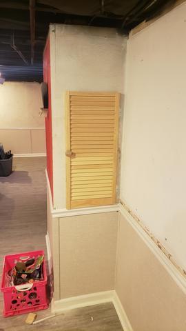 Door Installed Over The Pipe Access Panel