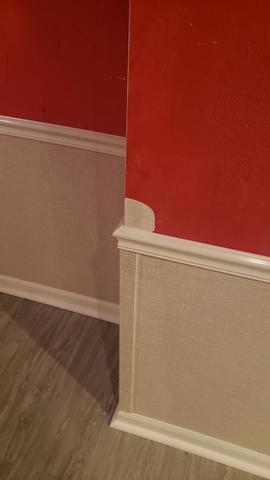 Finished Lower Part Of The Basement Walls