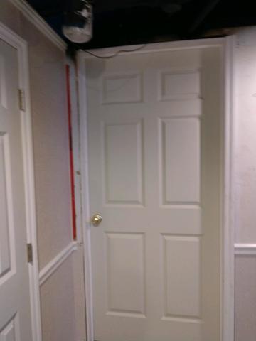 The Finished Lower Wall Of The Basement