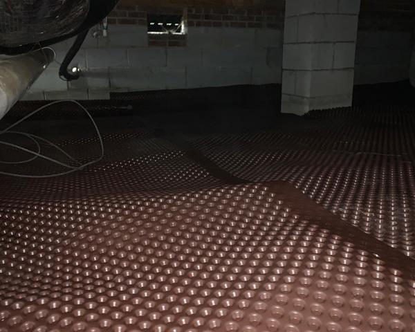 CleanSpace Drainage Matting Installed