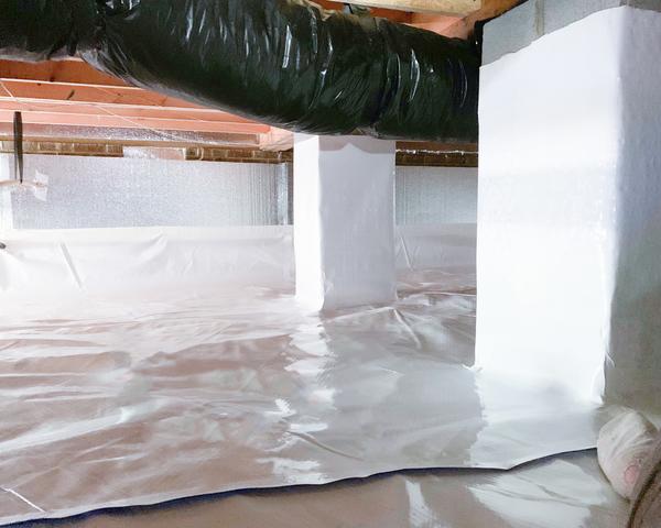 Bright and Clean Crawl Space